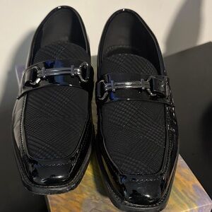 Black Patent Leather Men's Loafers